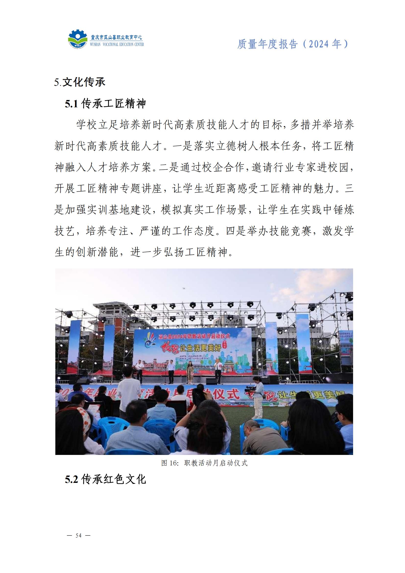 巫山职教中心2024年年度报告