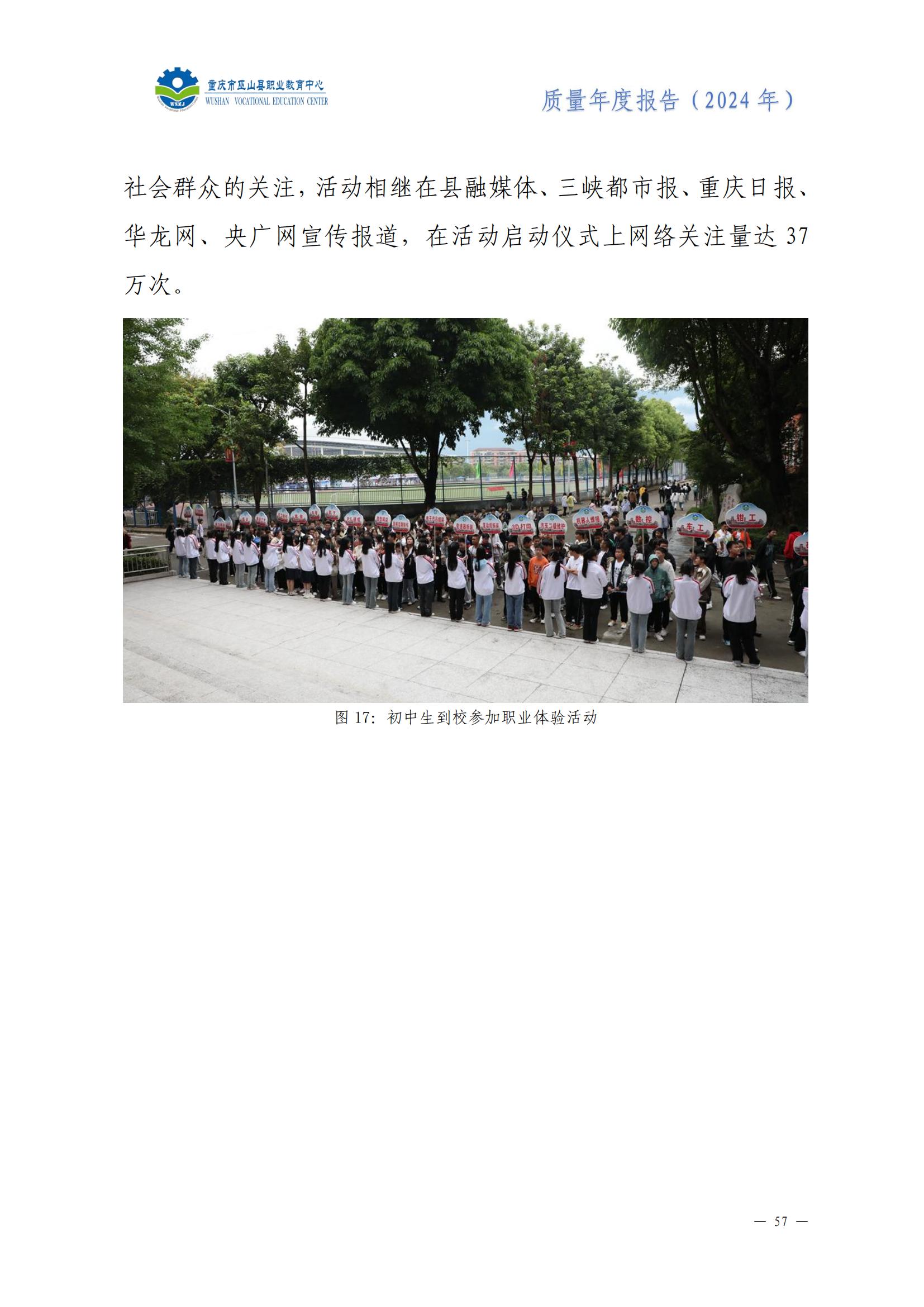 巫山职教中心2024年年度报告